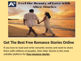 Get The Best Free Romance Stories Online.pptx