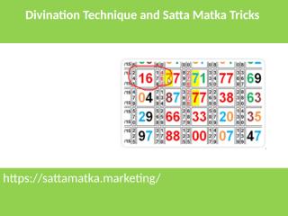 Divination Technique and Satta Matka Tricks (1).pptx